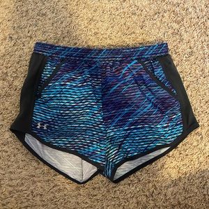Purple & Blue Under Armour Shorts